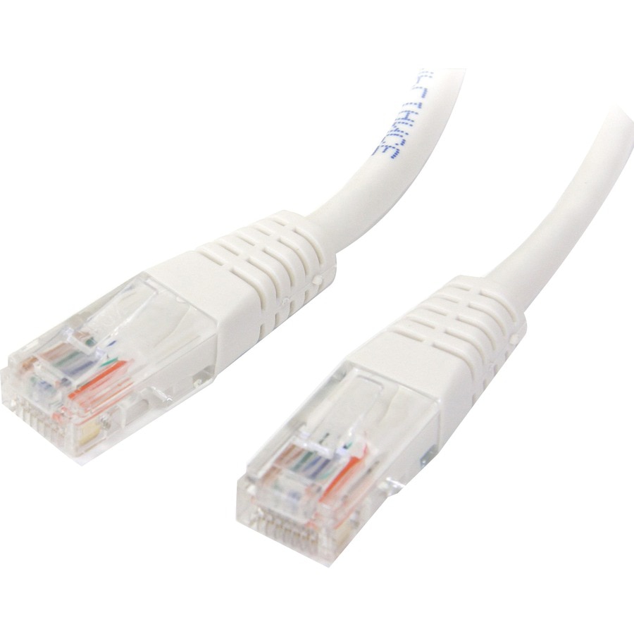 StarTech 2 ft White Molded Cat5e UTP Patch Cable