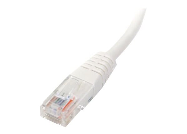 StarTech.com Cat5e Ethernet Cable 2 ft White - Cat 5e Molded Patch Cable