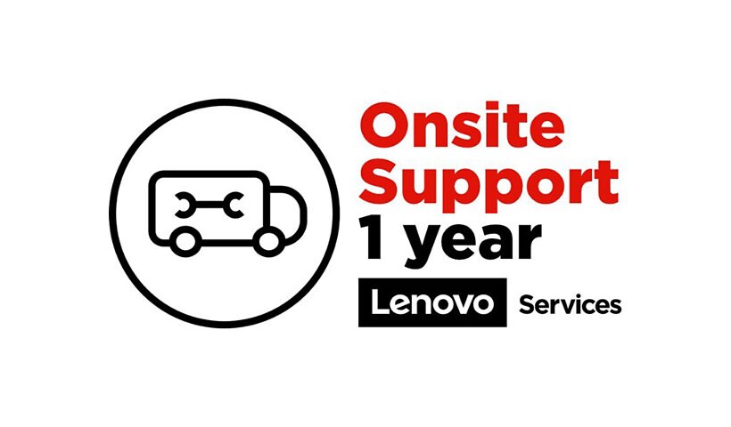 Lenovo Onsite - extended service agreement - 1 year - on-site