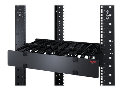 APC [AR8600A] Horizontal Cable Manager、2U x 4 Deep、Single-Sided