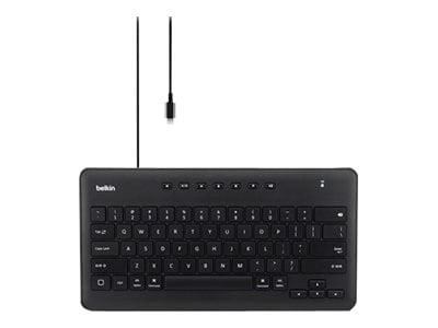 Belkin Wired Keyboard with Lightning Cable for Tablets - Full Size Keycaps and Lightning Port