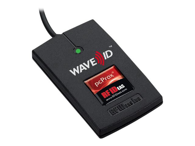 rf IDEAS WAVE ID Solo Keystroke Xceed ID Black Reader - RF proximity reader - USB