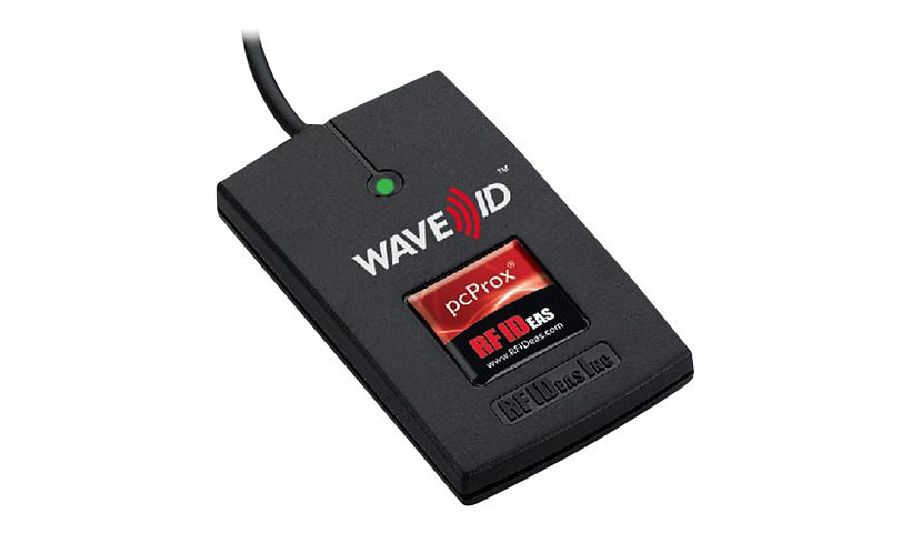 rf IDEAS WAVE ID Solo Keystroke Xceed ID Black Reader - RF proximity reader - USB