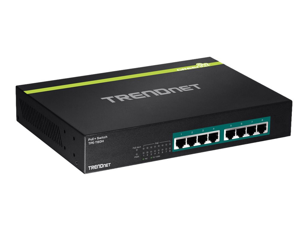 TRENDnet TPE T80H - switch - 8 ports - rack-mountable