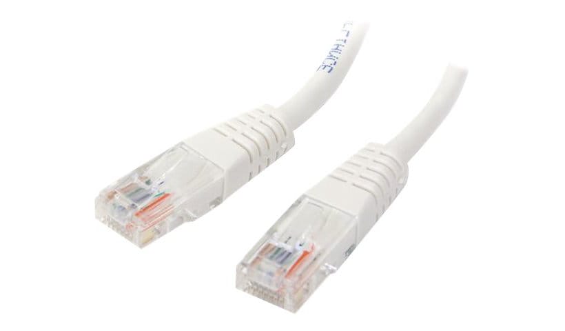 StarTech.com Cat5e Ethernet Cable 3 ft White - Cat 5e Molded Patch Cable