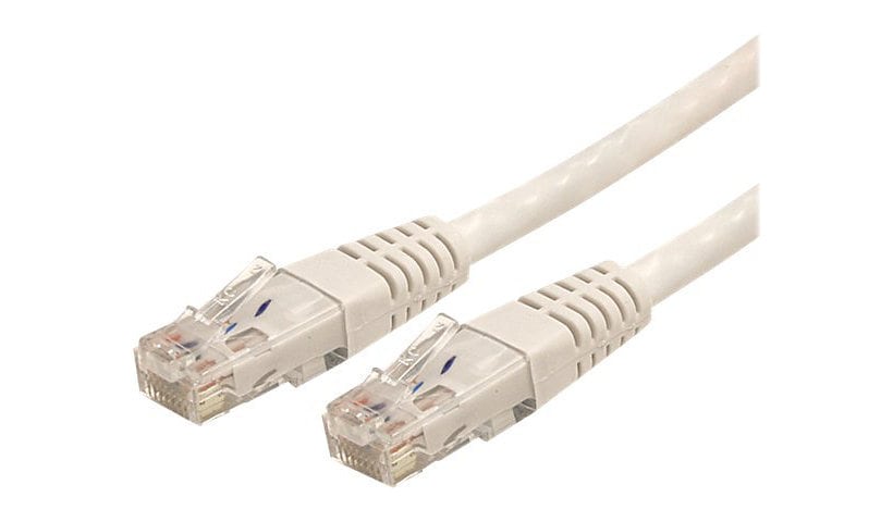 StarTech.com 2ft CAT6 Ethernet Cable - White Molded Gigabit - 100W PoE UTP 650MHz - Category 6 Patch Cord UL Certified