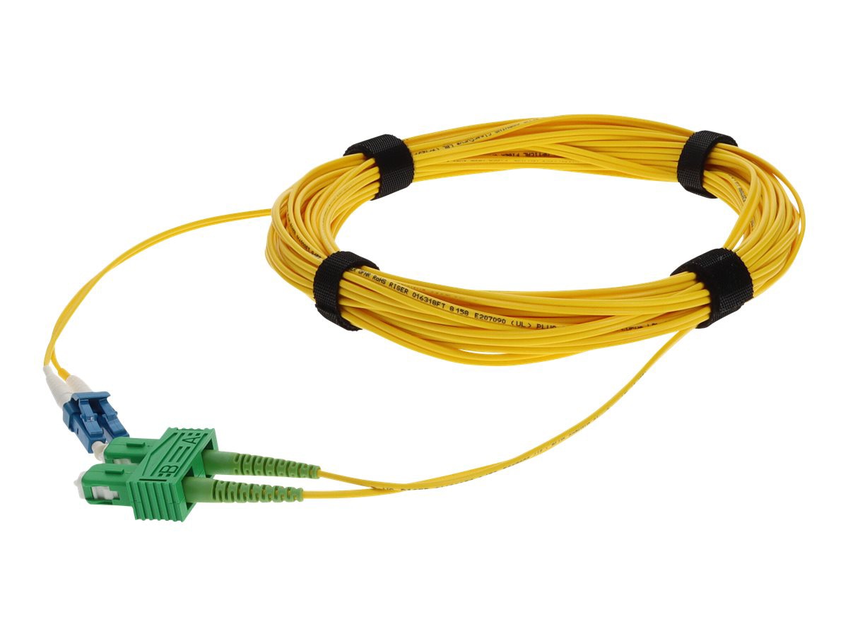 Proline 1m ASC to LC Yellow OS2 Duplex OFNR (Riser-Rated) SMF Fiber Patch C