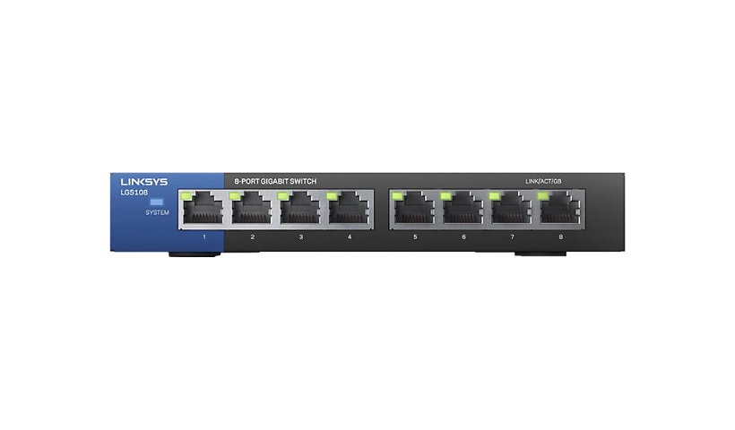 Linksys Business LGS108 - switch - 8 ports - unmanaged