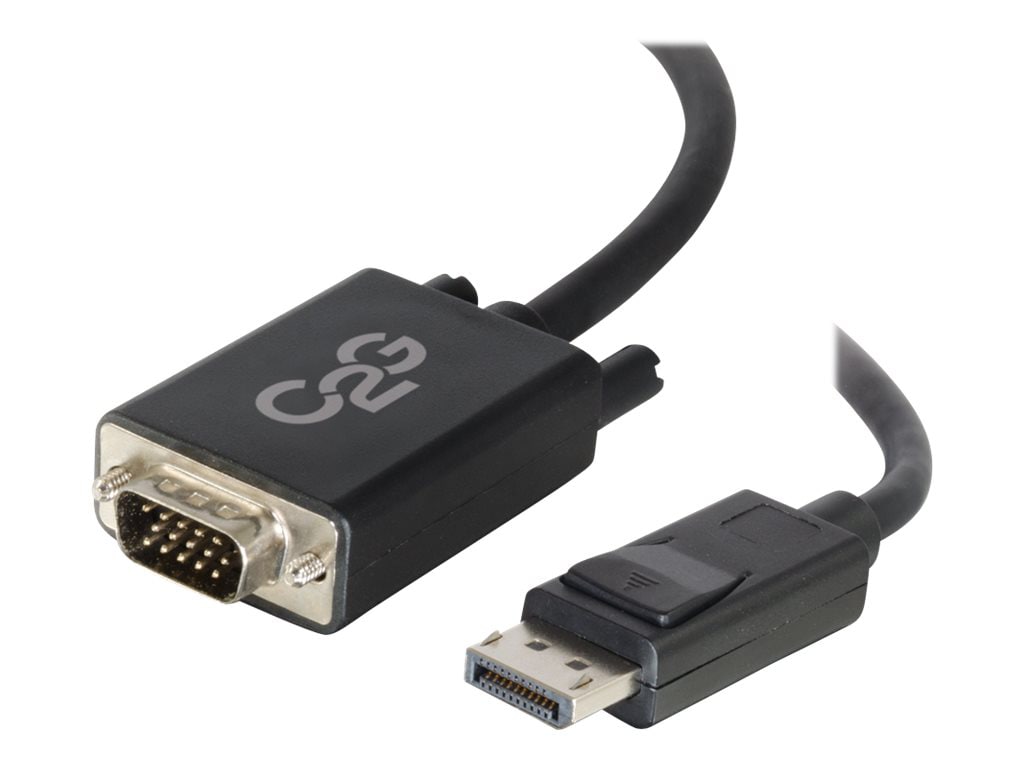 C2G 3ft DisplayPort to VGA Adapter - DP to VGA Video Adapter Cable - DisplayPort 1.2 - 1080p - M/M