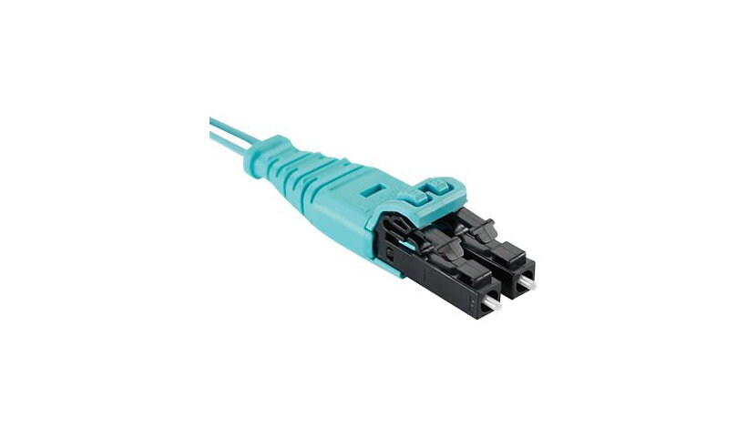 Panduit Opti-Core Push-Pull - patch cable - 2 m - aqua