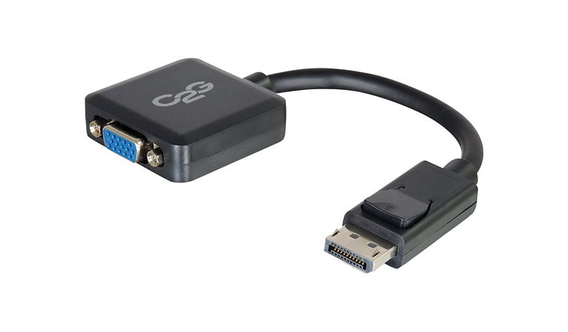 C2G 8in DisplayPort to VGA Adapter - DP to VGA Adapter Converter - Black - M/F