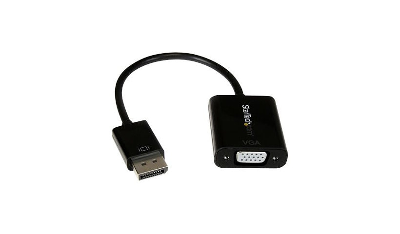StarTech.com DisplayPort to VGA Adapter, Active DP to VGA Converter, 1080p Video, DP to VGA Adapter Dongle (Digital to