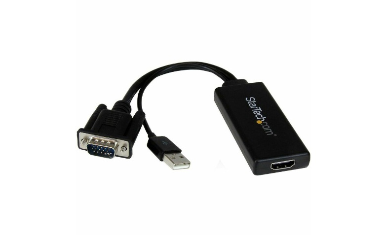 VGA to HDMI Adapter with USB Audio VGA to HDMI Converter for  Your Laptop PC to HDTV AV to HDMI