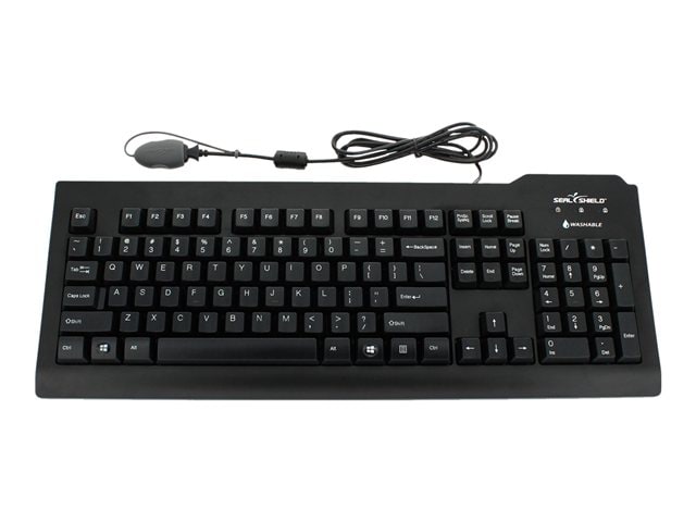 Seal Shield Silver Seal Waterproof - keyboard - US - black