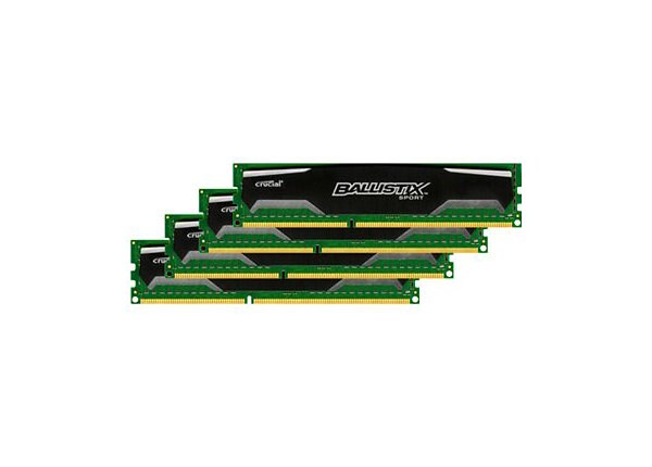 Ballistix Sport - DDR3 - 16 GB: 4 x 4 GB - DIMM 240-pin - unbuffered
