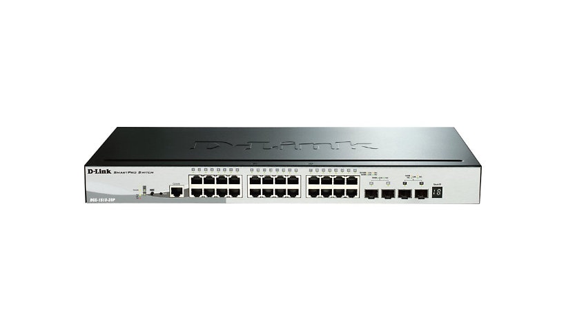 D-Link SmartPro DGS-1510-28P - switch - 28 ports - managed - rack-mountable