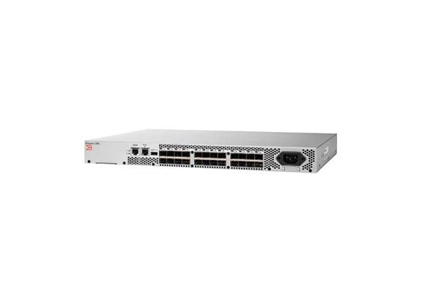 Brocade 300 - switch - 24 ports - managed - rack-mountable - with 24x 8 Gbps SWL SFP+ transceiver
