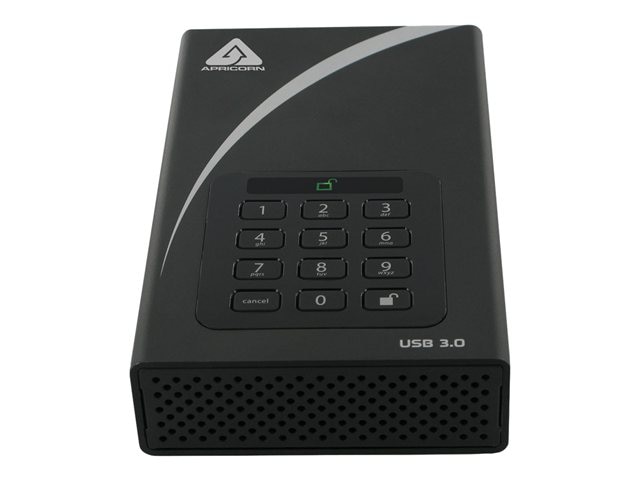 Apricorn Aegis Padlock DT ADT-3PL256-6000 - hard drive - 6 TB - USB 3.0