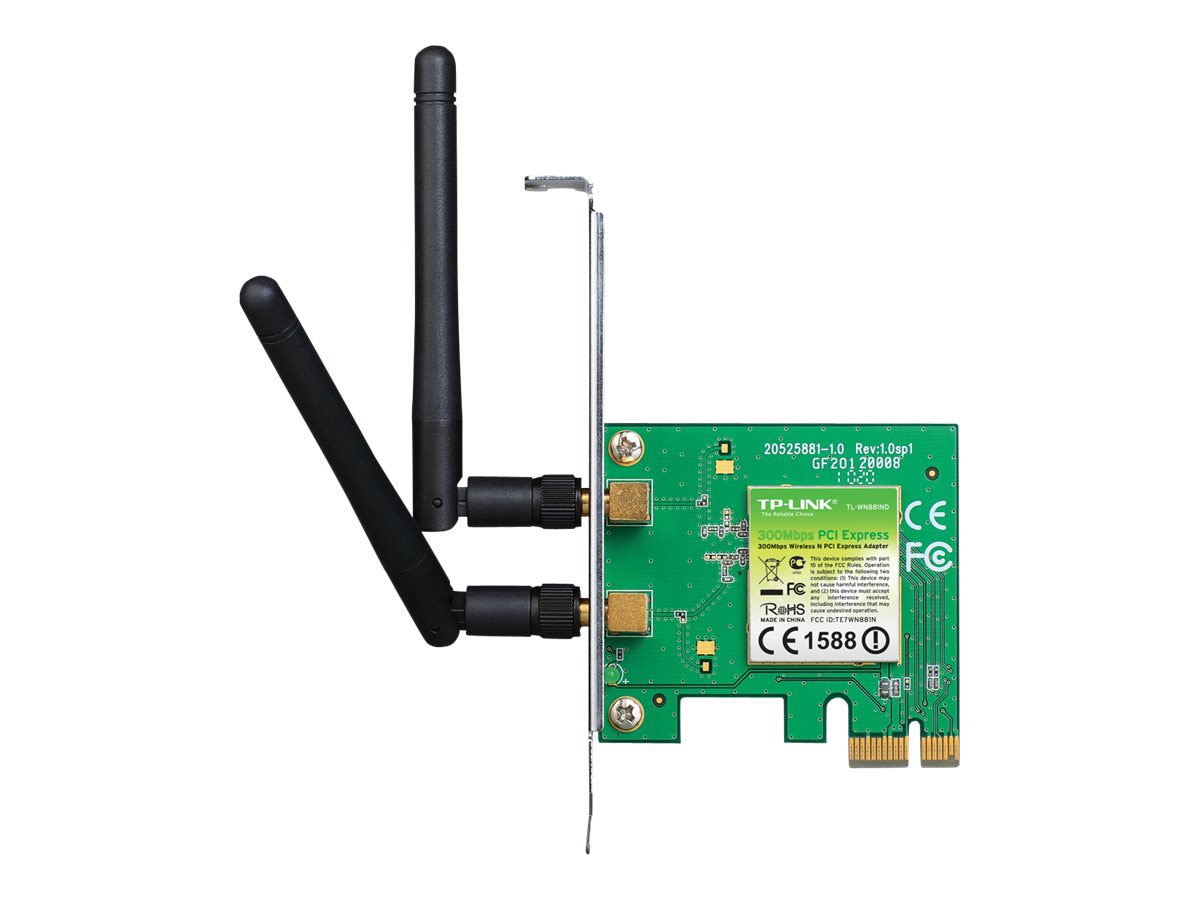 TP-LINK TL-WN881ND - Wireless N300 PCI Express Adapter - Wireless network Adapter card for PC