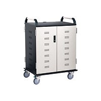 Anthro Deluxe Laptop Charging Cart cart - for 18 notebooks - black, white