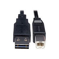 Eaton Tripp Lite Series Universal Reversible USB 2.0 Cable (Reversible A to B M/M), 1 ft. (0.31 m) - USB cable - USB