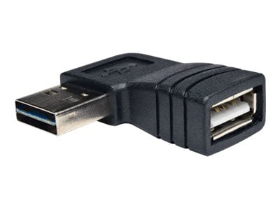 Tripp Lite USB 2.0 High Speed Adapter Reversible A to Right Angle A M/F - USB adapter - USB to USB