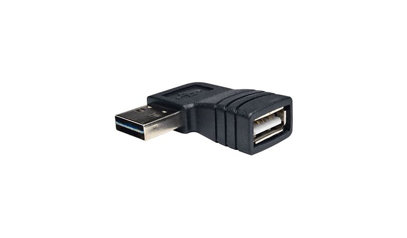 Tripp Lite USB 2.0 High Speed Adapter Reversible A to Right Angle A M/F - USB adapter - USB to USB