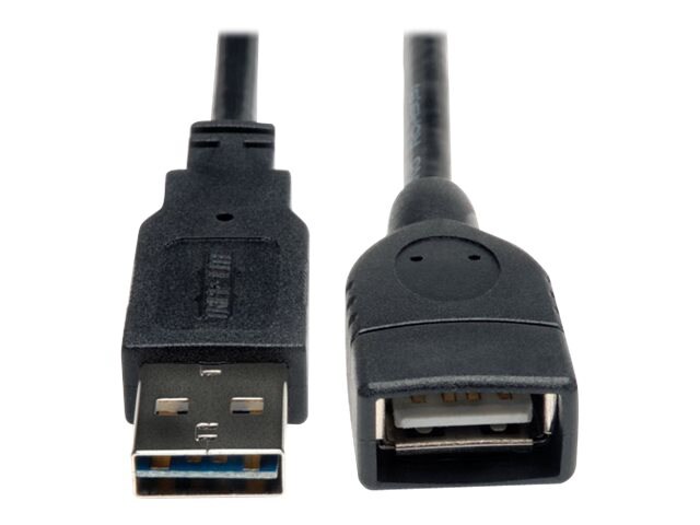 Eaton Tripp Lite Series Universal Reversible USB 2.0 Extension Cable (Reversible A to A), 6-in. (15.24 cm) - USB