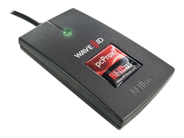 rf IDEAS WAVE ID Plus Keystroke HID iCLASS SE V2 Black Reader - RF proximity reader / SMART card reader - USB