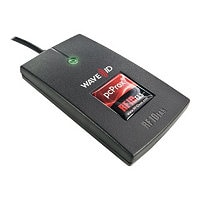 rf IDEAS WAVE ID Plus Keystroke HID iCLASS SE V2 Black Reader - RF proximity reader / SMART card reader - USB