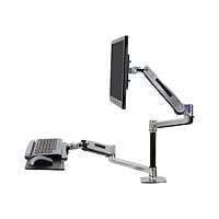 Ergotron WorkFit-LX - standing desk converter - polished aluminum