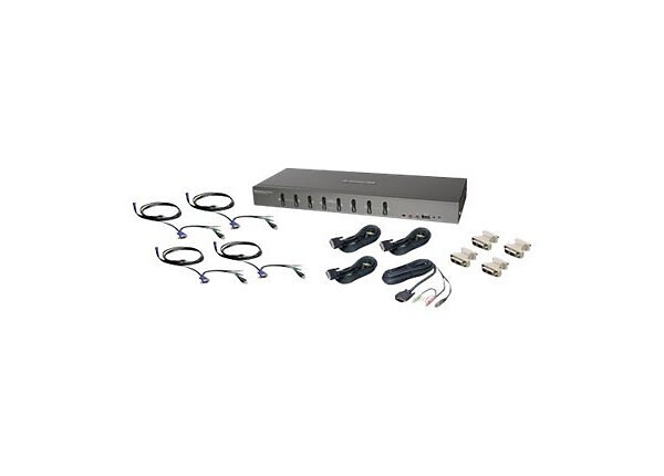 IOGEAR GCS1108KIT2 - KVM / audio / USB switch - 8 ports