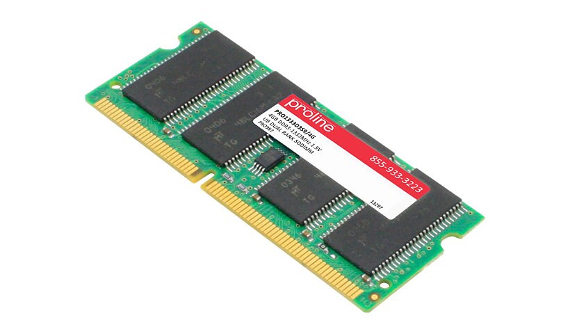 Proline - DDR3 - module - 4 GB - SO-DIMM 204-pin - 1333 MHz / PC3-10600 - unbuffered