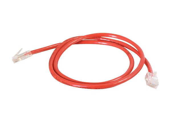 C2G Cat5e Non-Booted Unshielded (UTP) Network Patch Cable - patch cable - 1.22 m - red