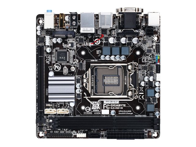 Gigabyte GA-H81N - 1.0 - motherboard - mini ITX - LGA1150 Socket - H81