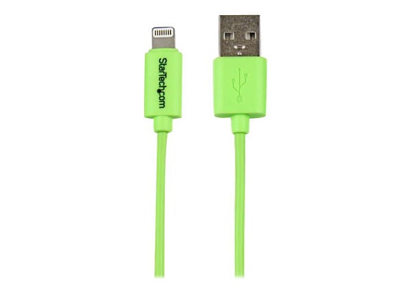 StarTech.com 1m / 3 ft Green Apple 8-pin Lightning to USB Cable iPhone iPad