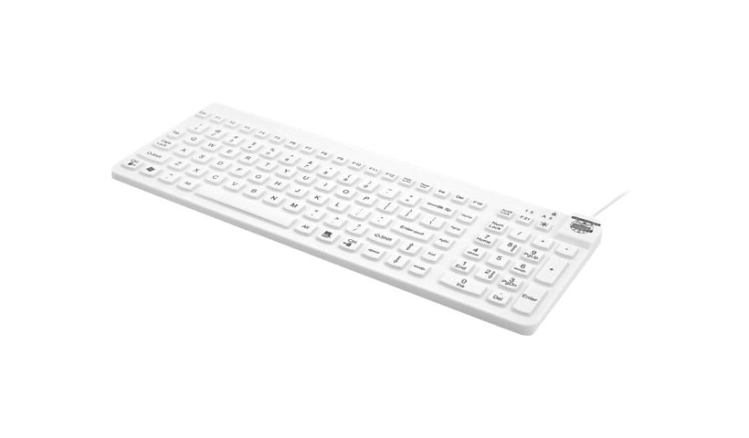 Man & Machine Really Cool LP - Medical Grade, Washable, Disinfectable - keyboard - white