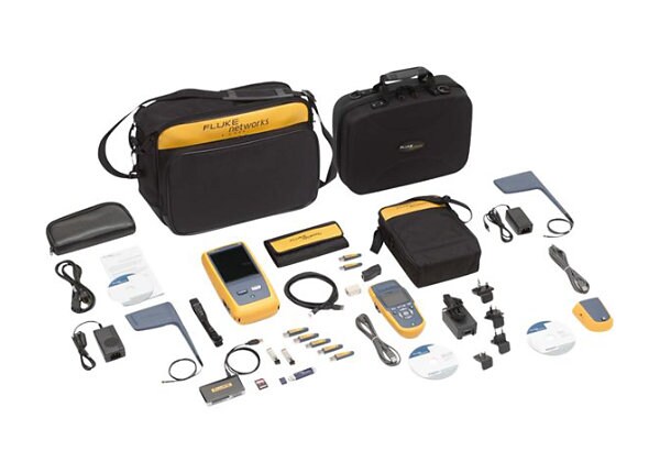 Fluke Networks OneTouch AT Network Assistant with Copper/Fiber LAN, Wi-Fi, inline and capture options, plus Network Tech