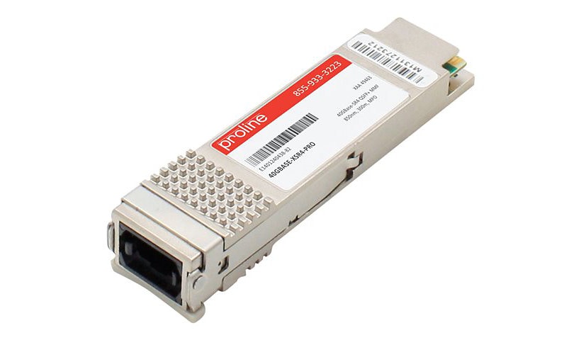 Proline Arista 40GBASE-XSR4 Compatible QSFP+ TAA Compliant Transceiver - QSFP+ transceiver module - 40 Gigabit LAN - TAA