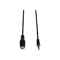 Eaton Tripp Lite Series 3.5mm Mini Stereo Audio Extension Cable for Speakers and Headphones (M/F), 25 ft. (7.62 m) -
