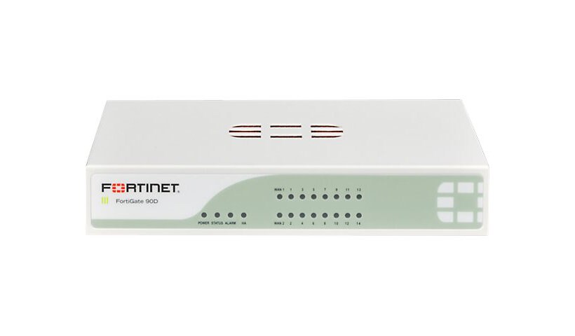 Fortinet FortiGate 90D-POE - UTM Bundle - security appliance - with 1 year