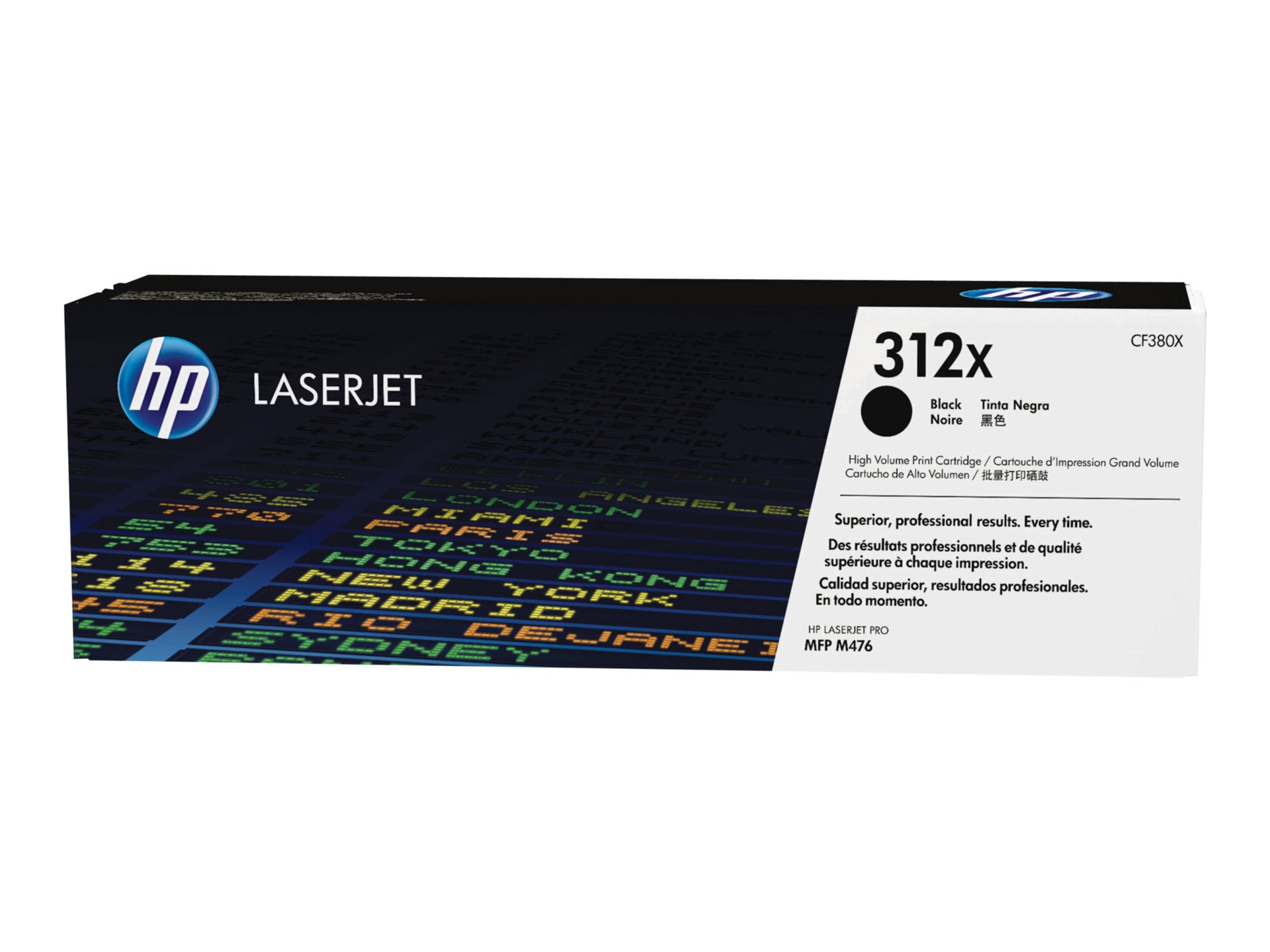 HP 312X (CF380X) Original Laser Toner Cartridge - Single Pack - Black - 1 Each