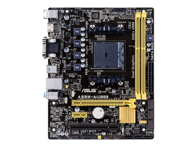 ASUS A58M-A/USB3 - motherboard - micro ATX - Socket FM2+ - AMD A58
