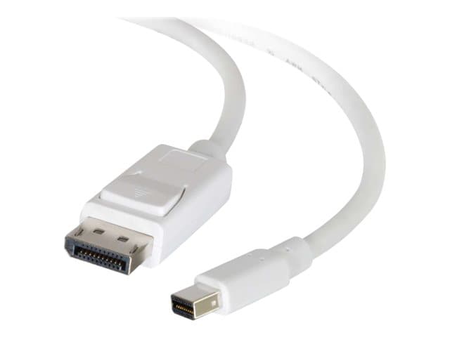 C2G 3ft 4K Mini DisplayPort to DisplayPort Cable - 4K 60Hz - White - M/M