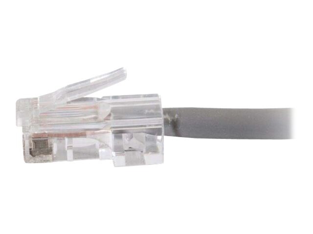 C2G Cat5e Non-Booted Plenum-Rated Unshielded (UTP) Network Patch Cable - patch cable - 2.1 m - gray