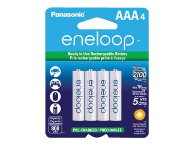 Panasonic eneloop AAA Rechargeable Ni-MH Batteries BK-4MCCA4BA