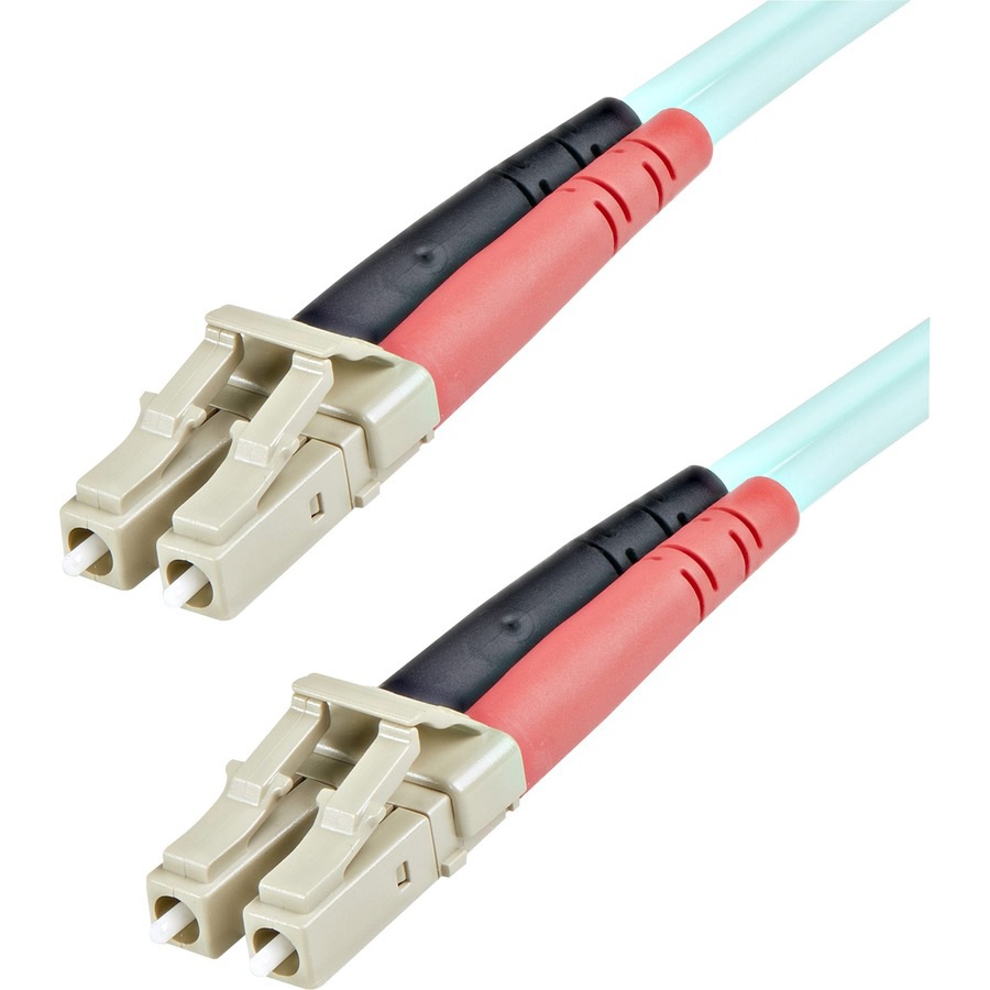 StarTech.com 1m (3ft) LC/UPC to LC/UPC OM3 Multimode Fiber Optic Cable, Ful