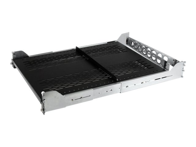 StarTech.com 2U Adjustable Vented Sliding Server Rack Shelf w/ Cable Mgmt