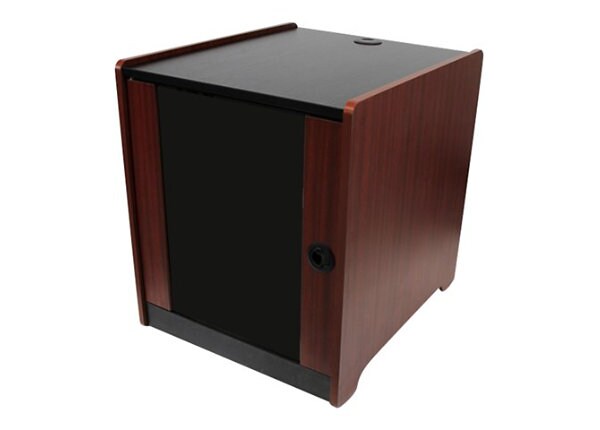 StarTech.com 12U Office Server Cabinet w/ Wood Finish and Casters - rack - 12U