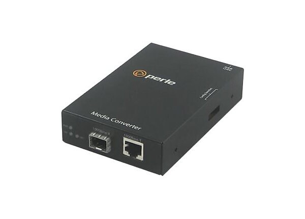 Perle S-1110-SFP-XT - fiber media converter - 10Mb LAN, 100Mb LAN, GigE